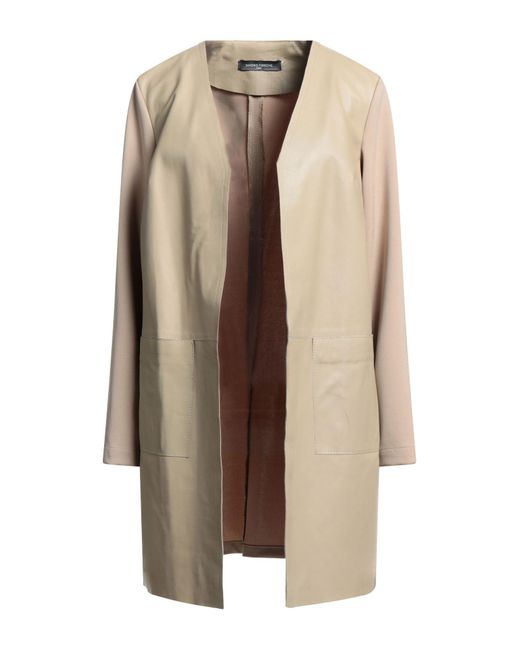 Sandro Ferrone Brown Overcoat & Trench Coat