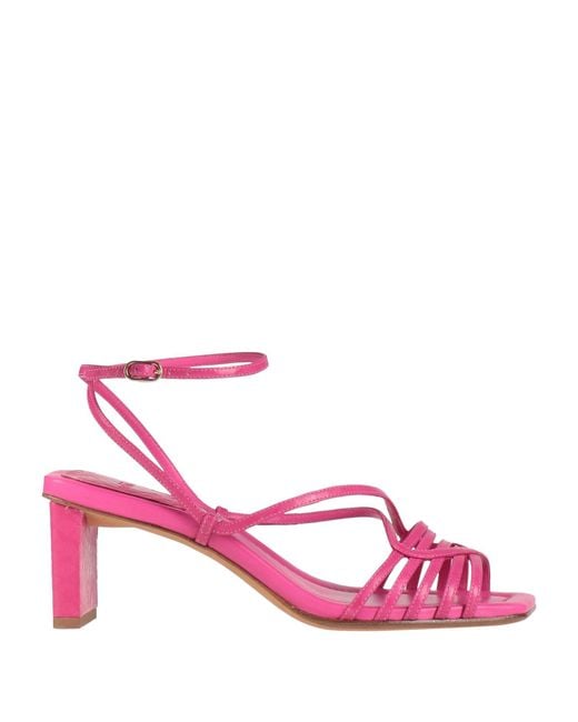 Alexandre Birman Pink Fuchsia Sandals Leather
