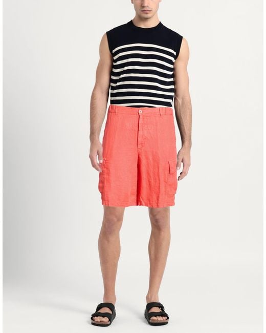 120% Lino Pink Shorts & Bermuda Shorts for men