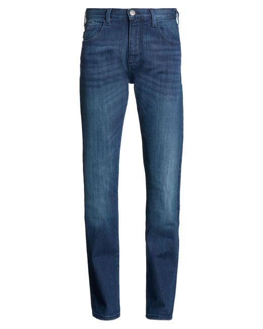 Armani Jeans Blue Jeans Cotton, Elastane for men