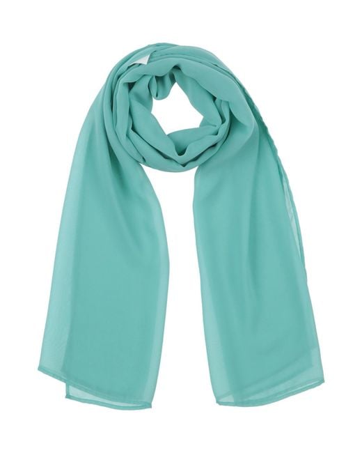 Pinko Green Scarf Polyester