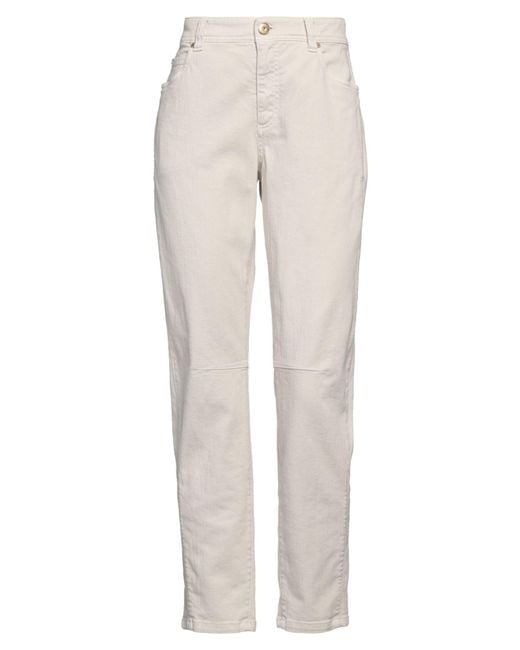 Brunello Cucinelli White Jeans
