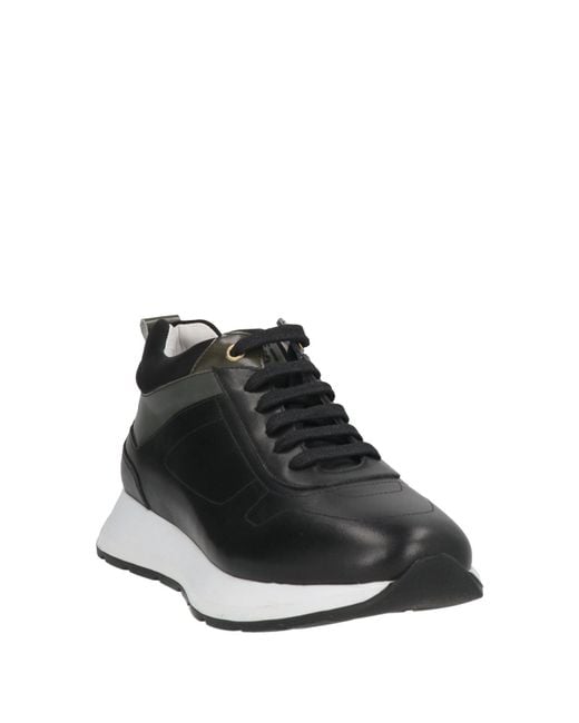 Cerruti 1881 Black Sneakers Cow Leather