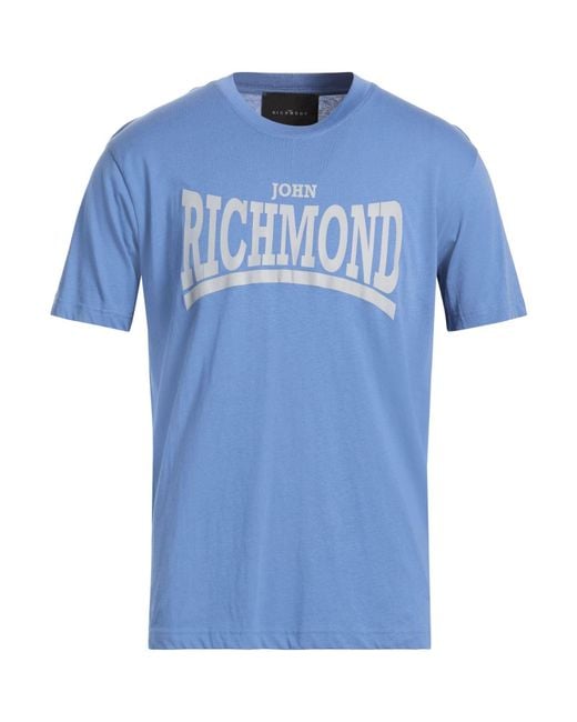 John Richmond Blue Slate T-Shirt Cotton for men