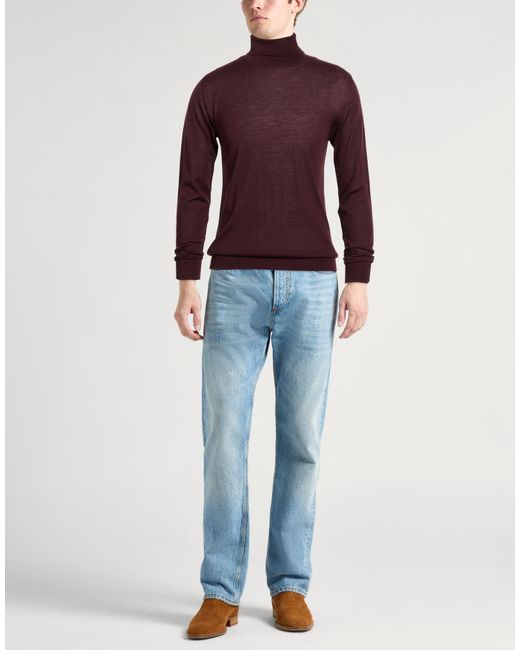 Daniele Fiesoli Purple Turtleneck for men