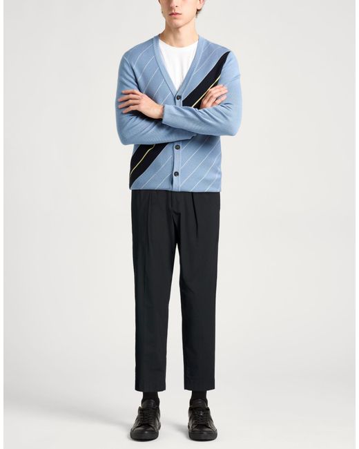 BE ABLE Black Pants Cotton, Polyamide, Elastane for men
