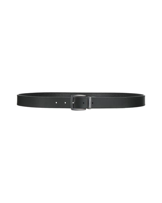 Emporio Armani Black Belt Cow Leather for men