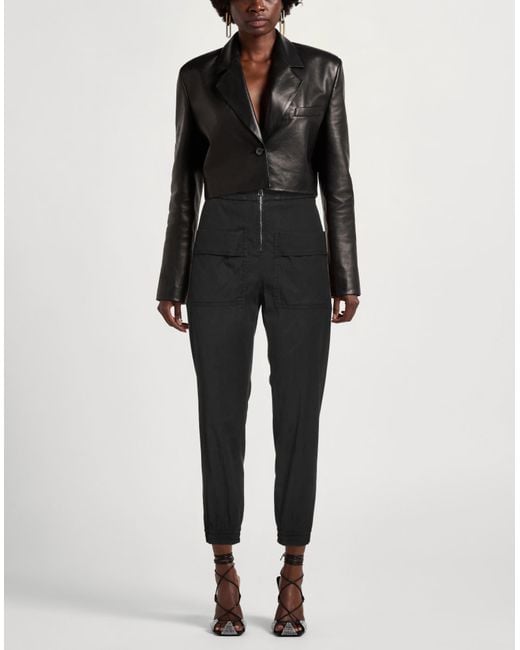 Dondup Black Pants Lyocell, Cotton, Elastane