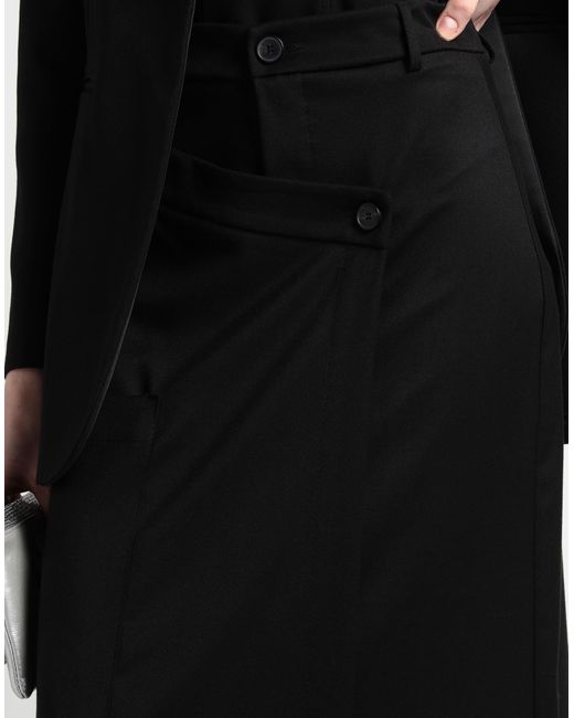ViCOLO Black Midi Skirt Polyester, Viscose, Elastane