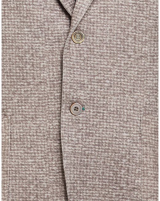 Bob Brown Khaki Blazer Polyester, Cotton, Elastane for men