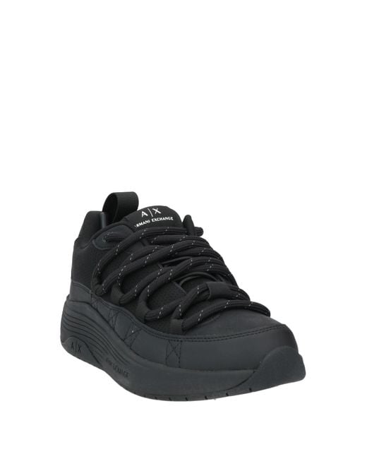 ARMANI EXCHANGE Black Trainers for men