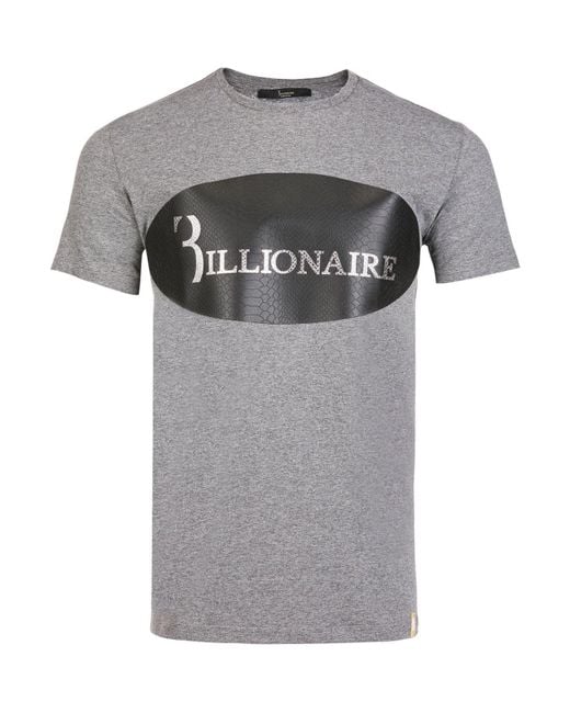 Camiseta Billionaire de hombre de color Gray