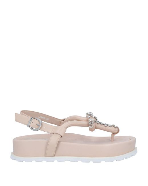 Jeannot Pink Thong Sandal