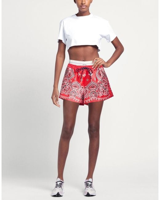 Sandro Red Shorts & Bermuda Shorts Polyester
