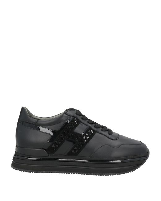Hogan Black Sneakers Leather