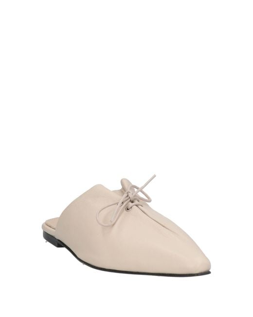 Theory White Mules & Clogs Leather