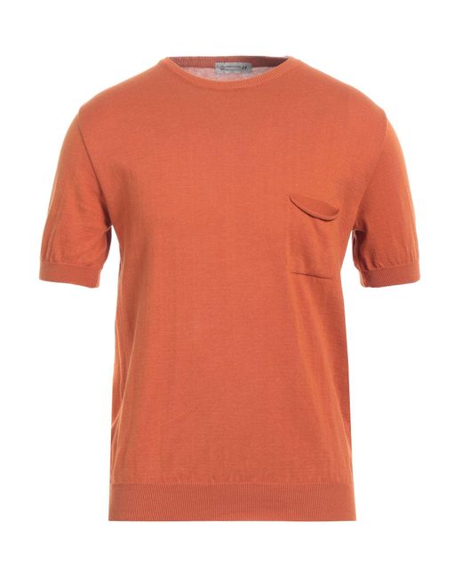 Daniele Alessandrini Orange Sweater Cotton for men