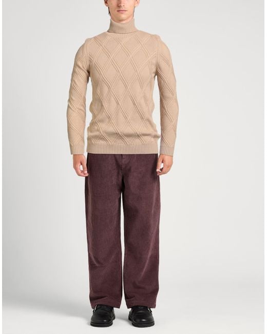 Alpha Studio Natural Turtleneck for men