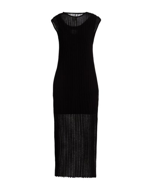 Loulou de Saison Black Midi Dress