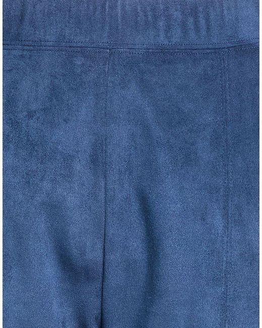 Max Mara Blue Leisure Pants Polyester, Elastane