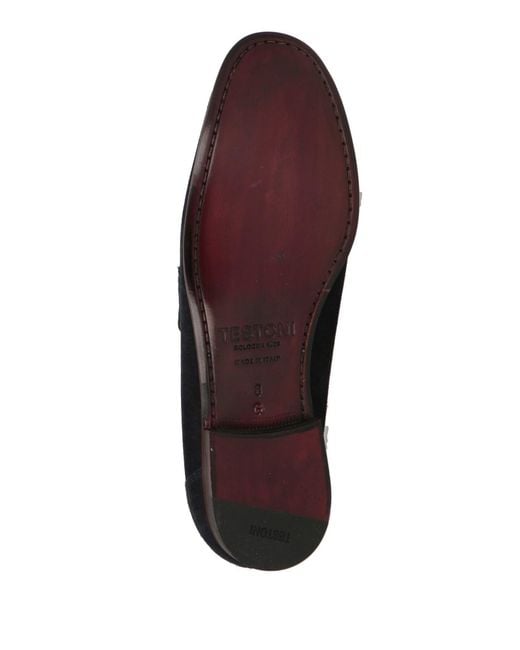 Testoni Black Loafers Leather for men