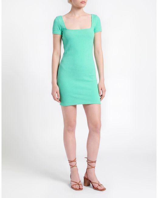 ME FUI Green Mini Dress Polyester, Polyamide, Elastane