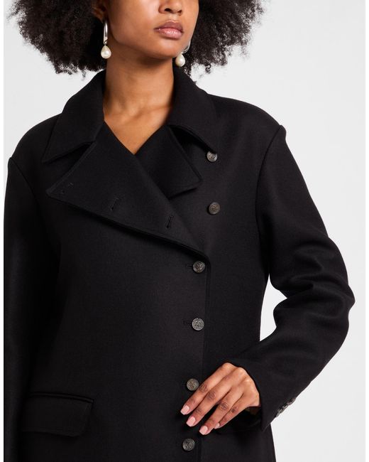 Masnada Black Coat Virgin Wool, Polyamide