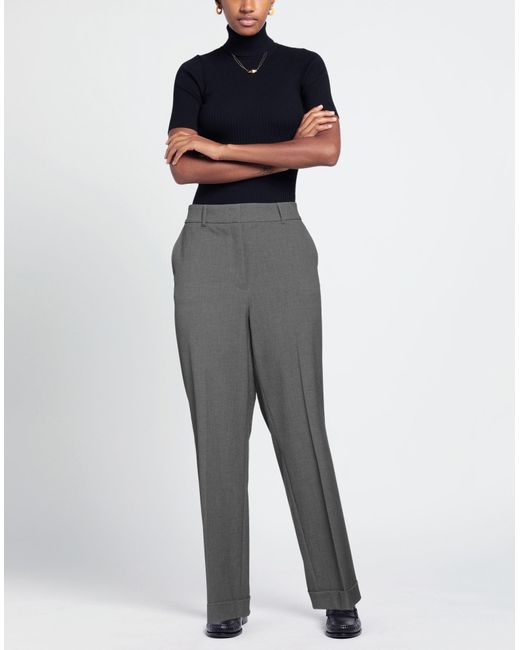Cambio Gray Pants Polyester, Viscose, Elastane