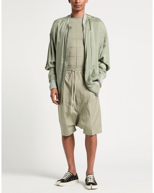 Rick Owens Green Jacket Cupro for men