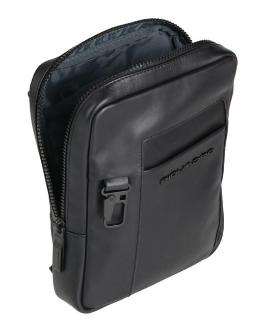 Piquadro Black Cross-Body Bag Cow Leather, Eva (Ethylene for men