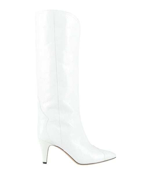 Isabel Marant White Boot Leather
