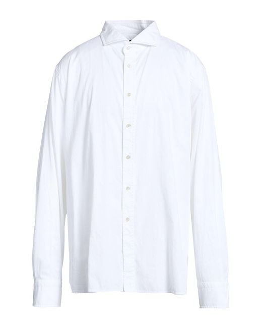 Moorer White Shirt Cotton for men