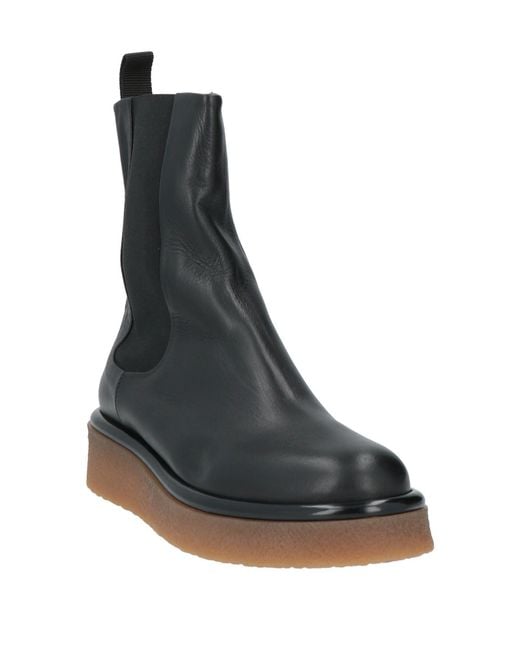 Halmanera Black Ankle Boots Leather