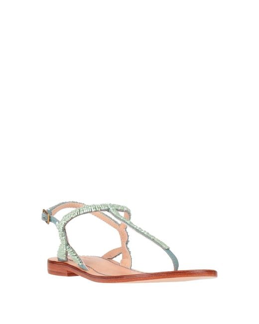 Maliparmi White Thong Sandal