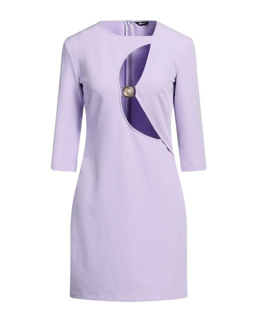 Just Cavalli Purple Mini Dress