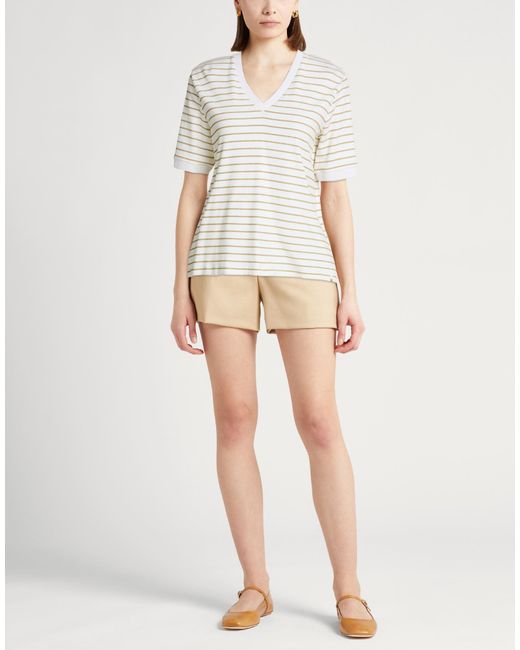 Herno White T-Shirt Cotton, Polyester, Polyamide, Elastane