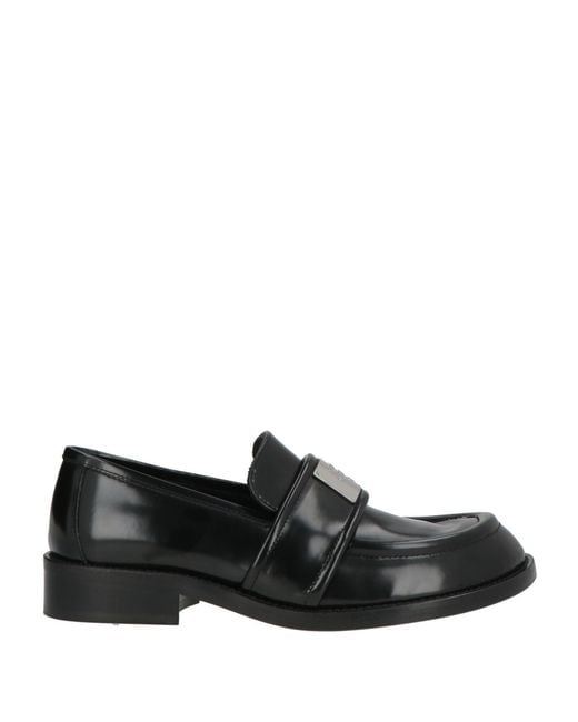 Acne Black Mokassin
