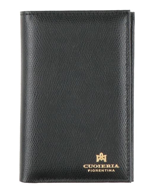 CUOIERIA FIORENTINA Black Wallet Leather