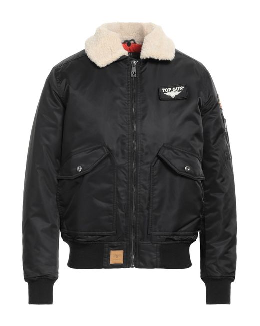 top gun Black Jacket for men