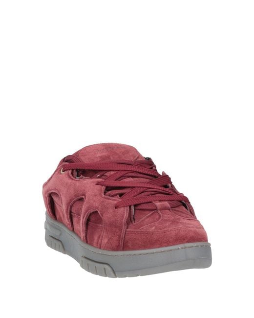 Santha Red Burgundy Sneakers Leather