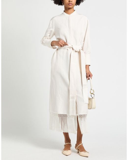Agnona White Midi Dresses