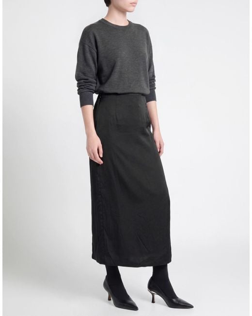 MEIMEIJ Black Midi Skirt Viscose, Polyester