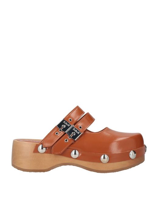 Scholl Brown Mules & Clogs