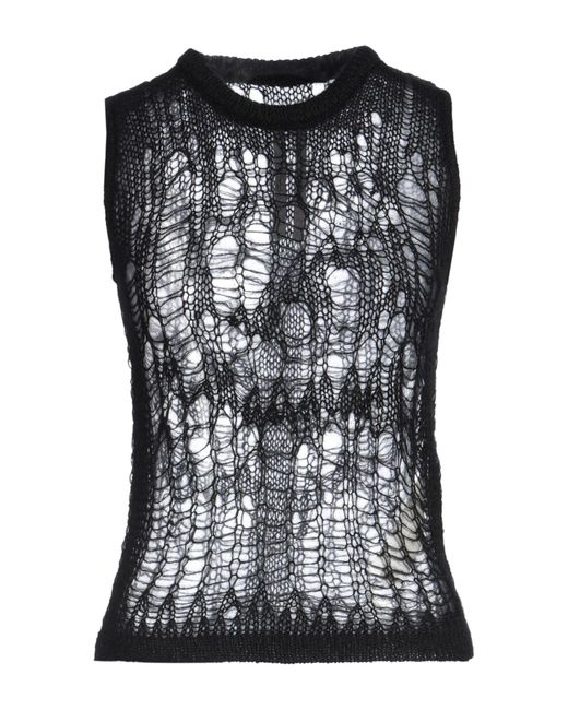 Rick Owens Black Sweater Polyamide, Mohair Wool, Wool