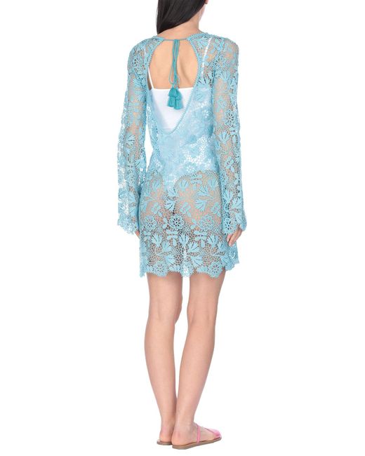 Ermanno Scervino Blue Sky Cover-Up Cotton, Polyester