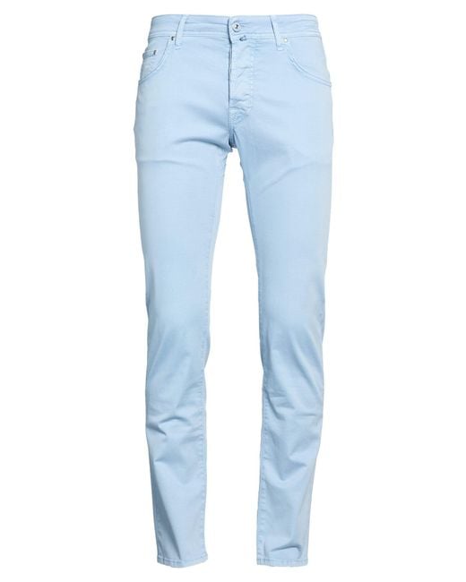 Jacob Cohen Blue Pants Cotton, Lyocell, Elastane for men