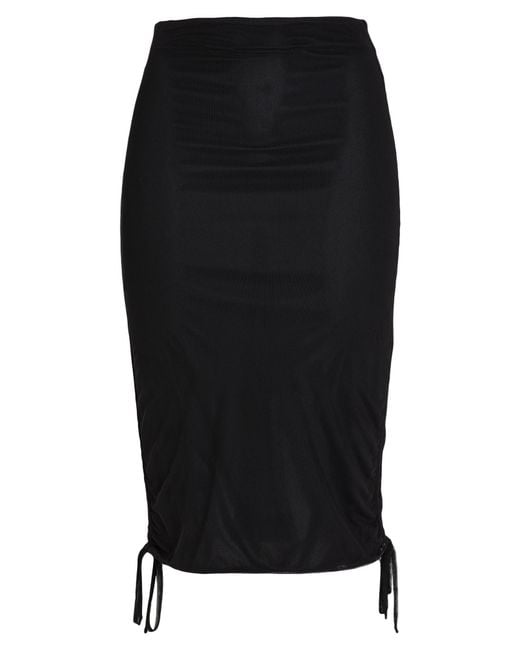 Aniye By Black Midi Skirt Polyester, Elastane