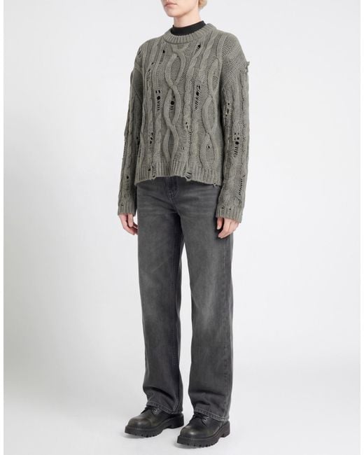 Soallure Green Sweater Acrylic, Polyester, Wool