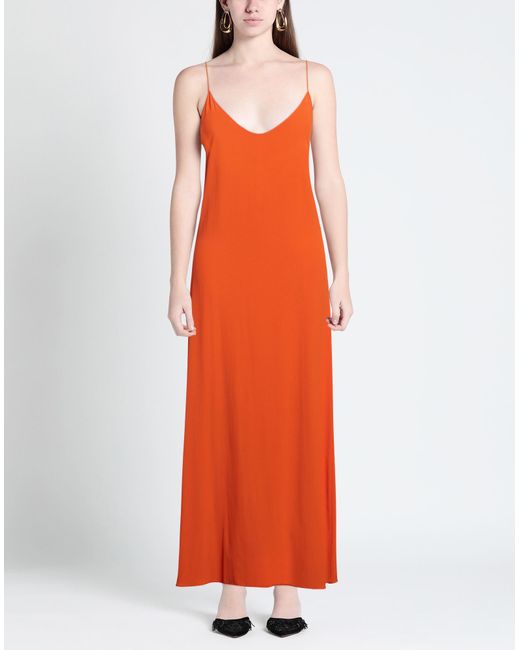 Grifoni Orange Maxi Dress