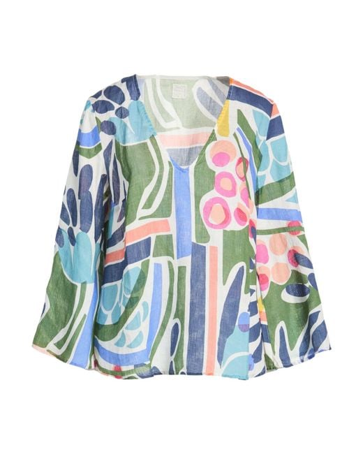 120% Lino Blue Top